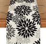 Blue Dahlia Floral Linen Table Runner Decor 4