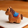 Handmade Wooden Horse Figurine Rustic Decor 12