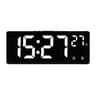 Voice Control LED Digital Alarm Clock With Temperature 7