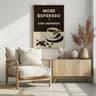 Retro Coffee Club Canvas Wall Art Poster 4