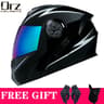 DOT Approved Modular Flip Up Motorcycle Helmet Dual Lens 3