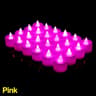 Colorful LED Flameless Tealight Candles Set 12