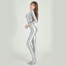 Satin Full Body Yoga Jumpsuit Long Sleeve 9