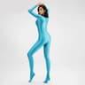 Satin Full Body Yoga Jumpsuit Long Sleeve 18