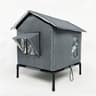 Insulated Outdoor Cat Shelter Winter Warm Cat House 8
