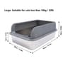 Large Stainless Steel Cat Litter Box With Lid 8