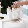 Golden Tea Cup And Saucer Display Stand Rack 7