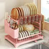 2 Tier Dish Drying Rack With Drainboard For Kitchen Counter 8
