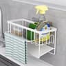 Kitchen Sink Caddy Organizer With Sponge And Dishcloth Holder 6
