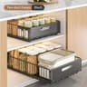 Double Layer Sliding Storage Basket Organizer For Bottles And Household Essentials 8