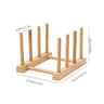 Wooden Dish Drying Rack And Display Organizer 8