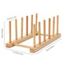 Wooden Dish Drying Rack And Display Organizer 10