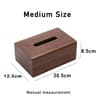 Walnut Solid Wood Tissue Box Storage Holder 7