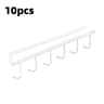 6 Hook Under Cabinet Coffee Mug Holder Rack 12
