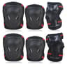 6 Piece Knee Elbow Pads And Wrist Guards Protective Gear Set 6