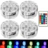RGB LED Submersible Underwater Light 16 Color Waterproof Decorative Lamp 9