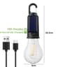 Portable Solar LED Light Bulb Waterproof Rechargeable Camping Lamp 6