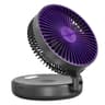 Portable Rechargeable Foldable Camping Fan With LED Light And Aromatherapy 6
