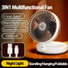 Foldable Rechargeable Wall Mounted Ceiling Fan With LED Light 6