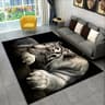 3D Wild Animal Area Rug Non Slip Floor Carpet Mat 1