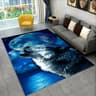 3D Wild Animal Area Rug Non Slip Floor Carpet Mat 5