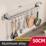 No Drill Kitchen Suction Cup Utensil Rack With Hooks 8
