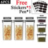 Stackable Airtight Food Storage Containers Set 460ml To 1800ml 15