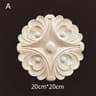 Carved Wooden Floral Furniture Applique Decorative Onlay 7