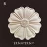 Carved Wooden Floral Furniture Applique Decorative Onlay 9