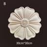 Carved Wooden Floral Furniture Applique Decorative Onlay 10