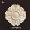 Carved Wooden Floral Furniture Applique Decorative Onlay 12