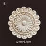 Carved Wooden Floral Furniture Applique Decorative Onlay 13
