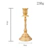2 Piece Metal Candle Holder Set For Wedding And Home Decor 24