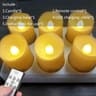 USB Rechargeable LED Flameless Candles With Remote And Timer 22