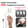 USB Rechargeable LED Flameless Candles With Remote And Timer 21