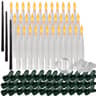 10 Piece LED Flameless Taper Candles With Remote And Timer 12