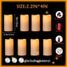 LED Flameless Flickering Pillar Candle Set For Home And Event Decor 6