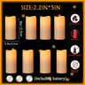 LED Flameless Flickering Pillar Candle Set For Home And Event Decor 7