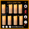 LED Flameless Flickering Pillar Candle Set For Home And Event Decor 9