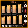 LED Flameless Flickering Pillar Candle Set For Home And Event Decor 10