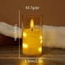 LED Flameless Candle With Fairy String Lights For Romantic Home Decor 8