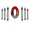 Racing Car Number Birthday Cake Candles And Cake Topper Set 6