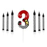 Racing Car Number Birthday Cake Candles And Cake Topper Set 9