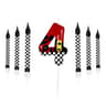 Racing Car Number Birthday Cake Candles And Cake Topper Set 10