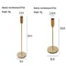 2 Piece Gold Metal Candle Holder Set For Home Decor 7