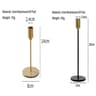 2 Piece Gold Metal Candle Holder Set For Home Decor 8