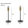 2 Piece Gold Metal Candle Holder Set For Home Decor 11