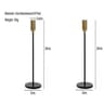 2 Piece Gold Metal Candle Holder Set For Home Decor 12