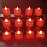 Flameless LED Tea Light Candles Realistic Flickering Wax Effect 6