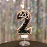 Luxury Rhinestone Crown Number Birthday Candle Cake Topper 7